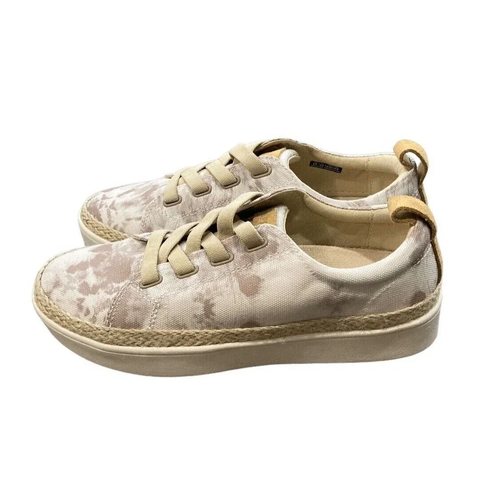 Spenco Beige‎ Canvas Espadrille Sneakers Size 8 Comfort